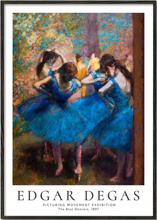 Illustratie van blauwe tutu-ballerina's