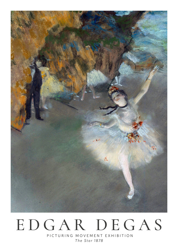 Vintage danseres kunstwerk in beweging