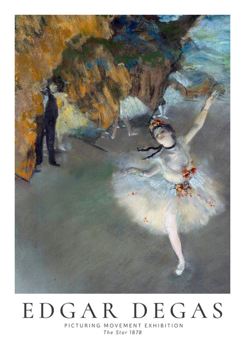Vintage danseres kunstwerk in beweging
