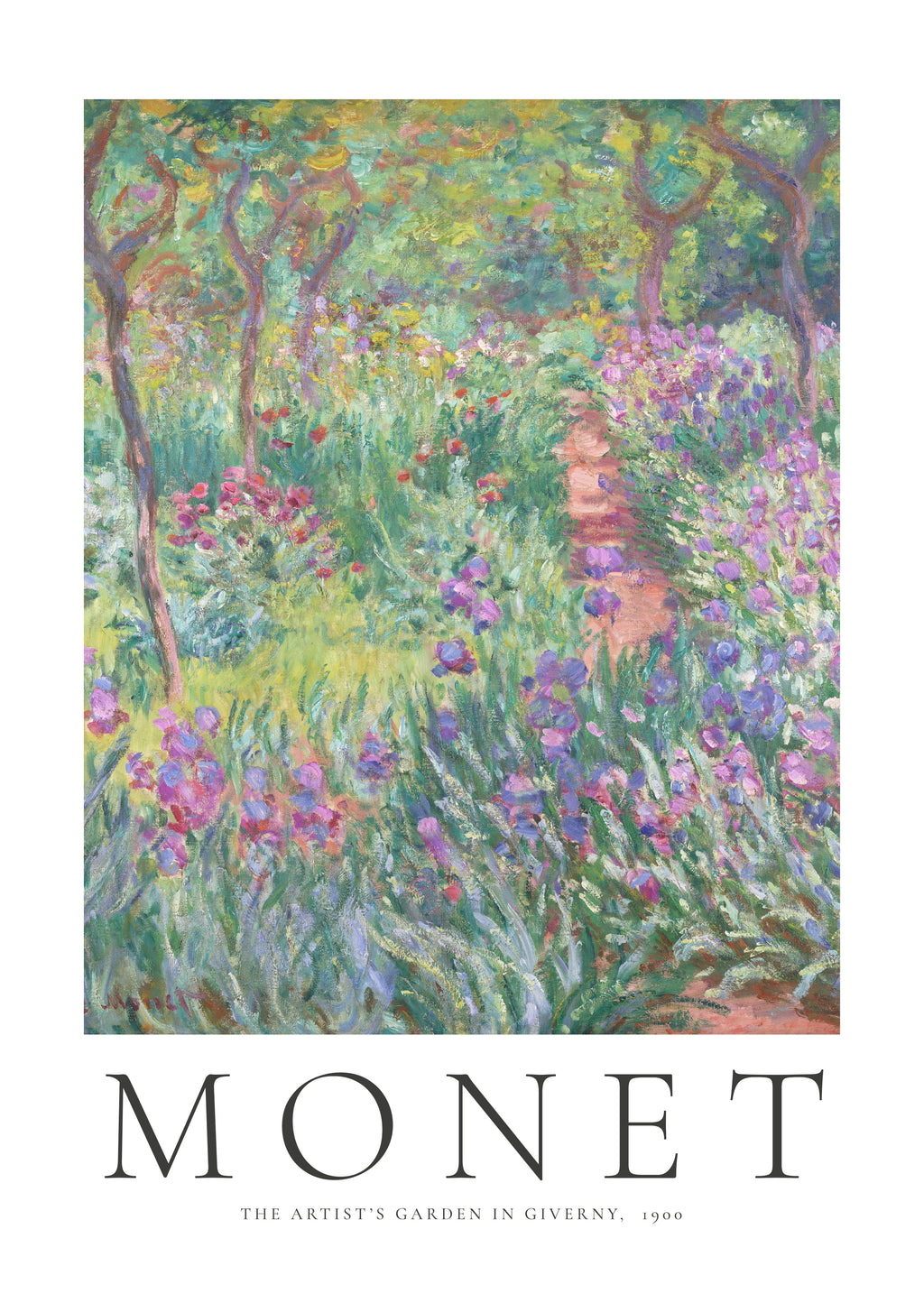 Claude Monet THE ARTIST’S GARDEN IN GIVERNY, 1900 - Unframed art print