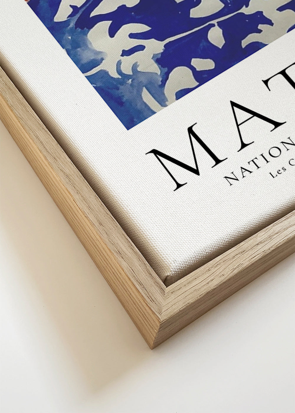 Botanische poster blauwe vaas met bloemen