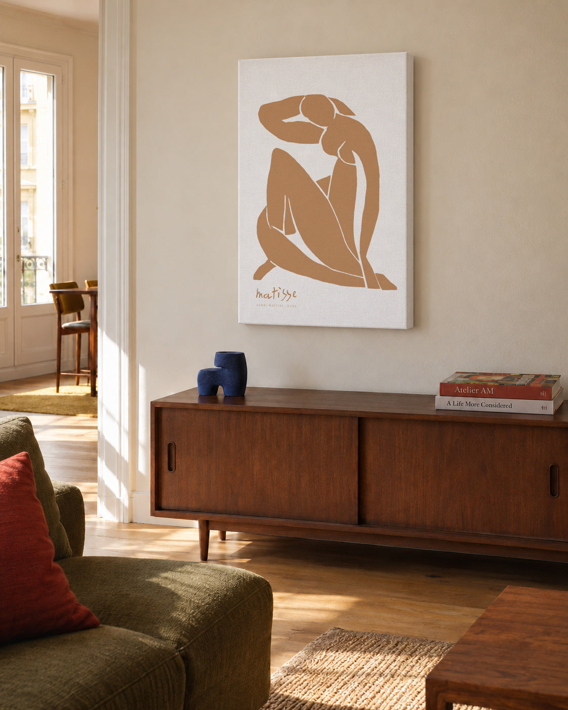 Henri Matisse NUDE - Unframed canvas in an interior