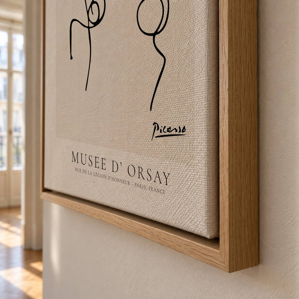 Pablo Picasso Animals Drawing Horse - Framed canvas detail