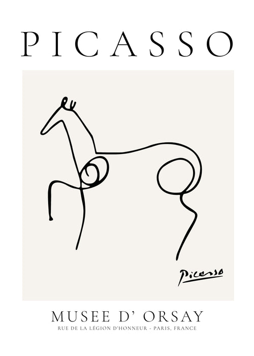 Pablo Picasso Animals Drawing Horse - Unframed art print