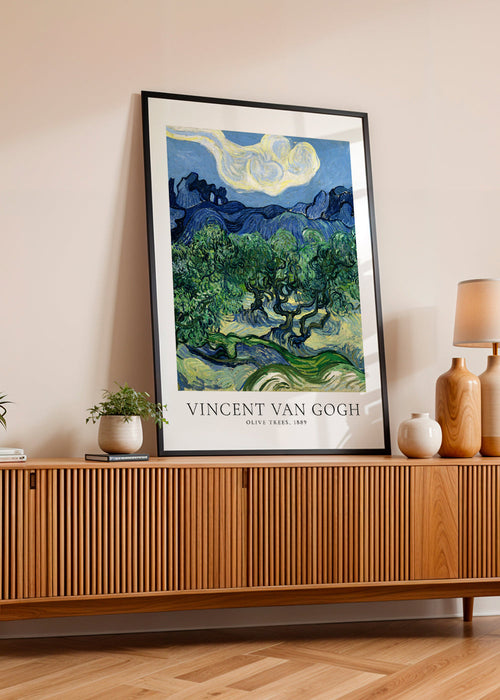 Botanische poster Olijfbomen van Van Gogh