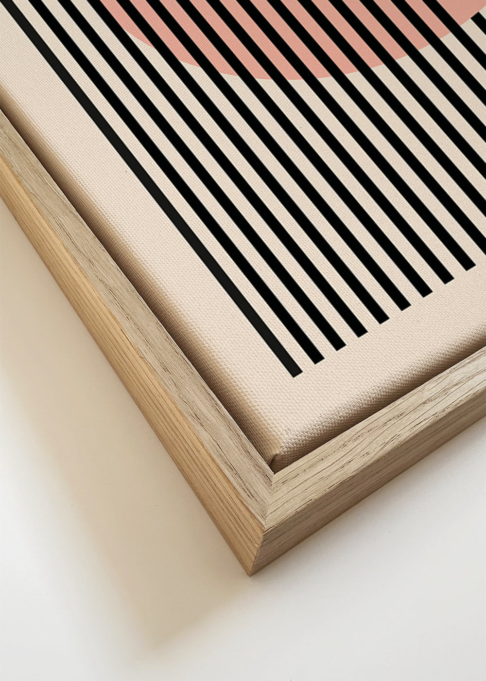 Geometrisch poster roze cirkel Bauhaus