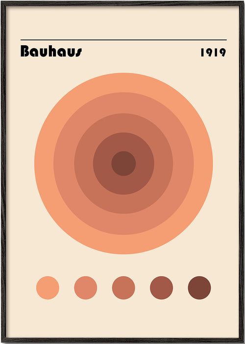 Geometrische poster Bauhaus cirkels