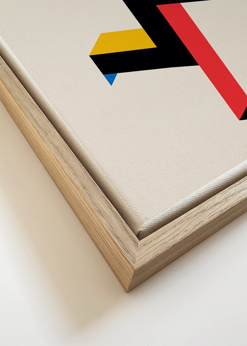Geometrische poster Bauhaus met isometrische blokken