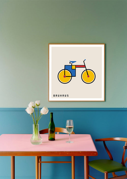 Bauhaus fiets illustratie