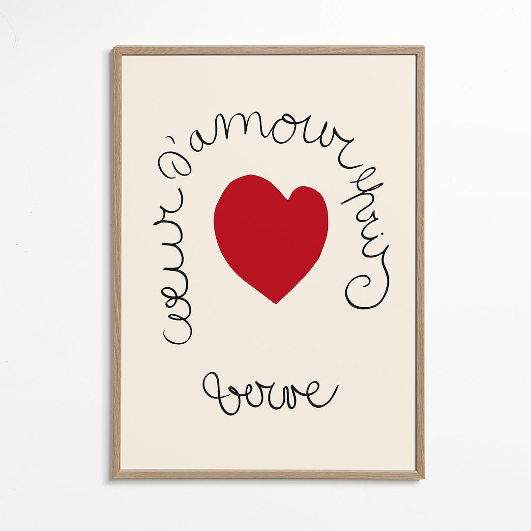 Henri Matisse "Coeur d'Amour Epris - Verve" love print