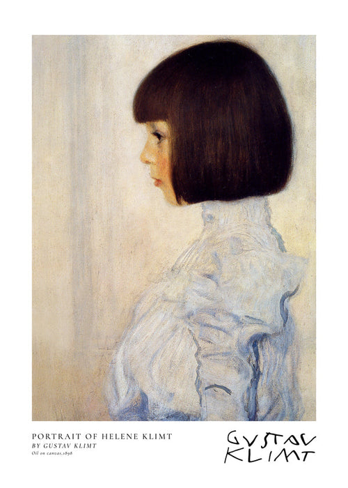 Portret van meisje in profiel