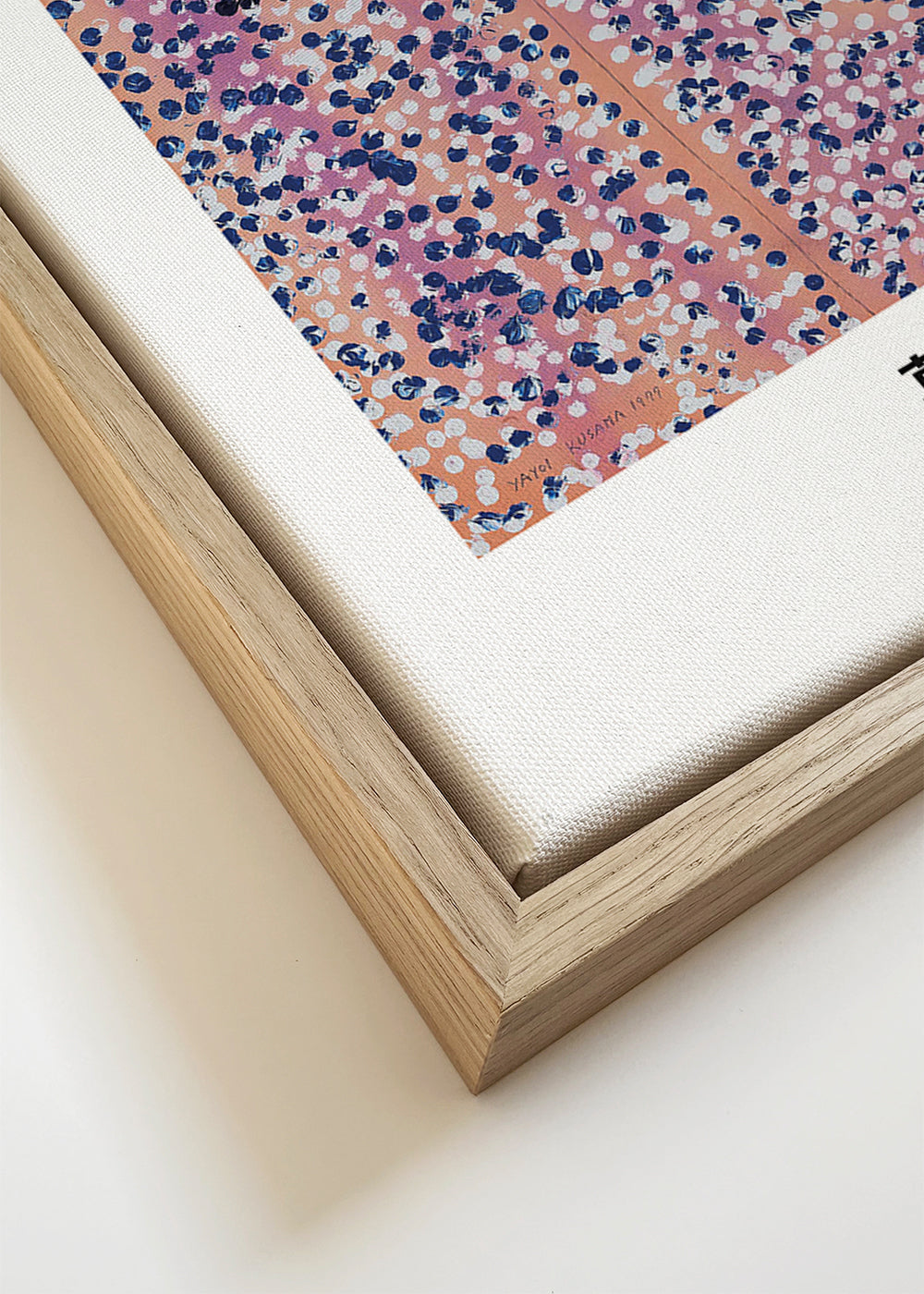 Illustratieposter met Japans gestipt motief