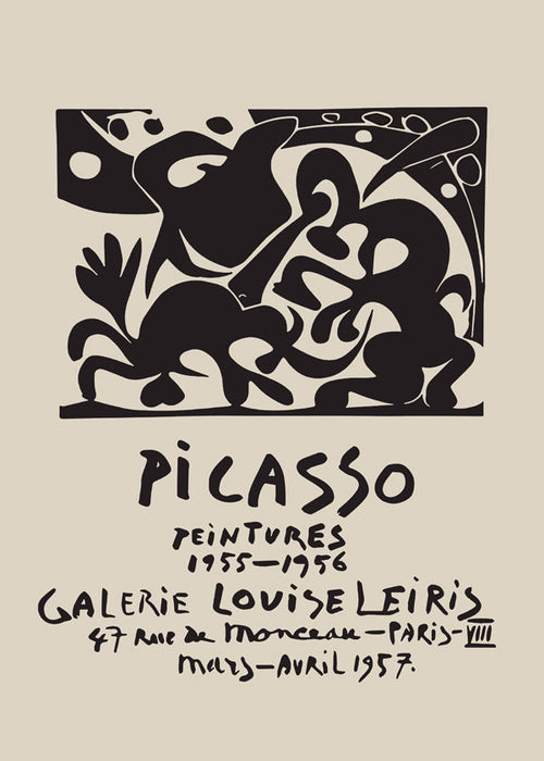Vintage tentoonstellingsposter van Picasso