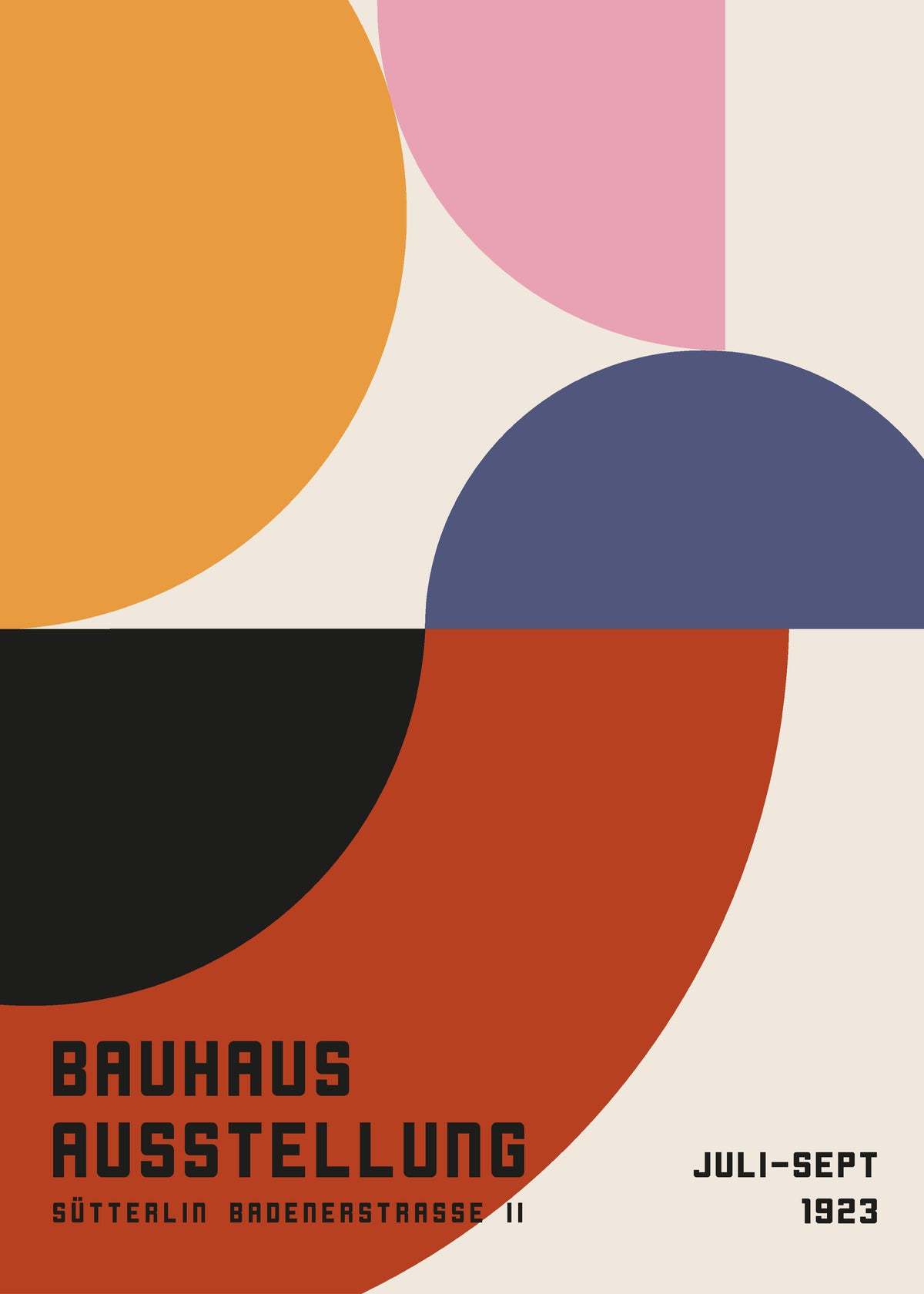 Bauhaus Exhibition Poster 1923 - Unframed art print