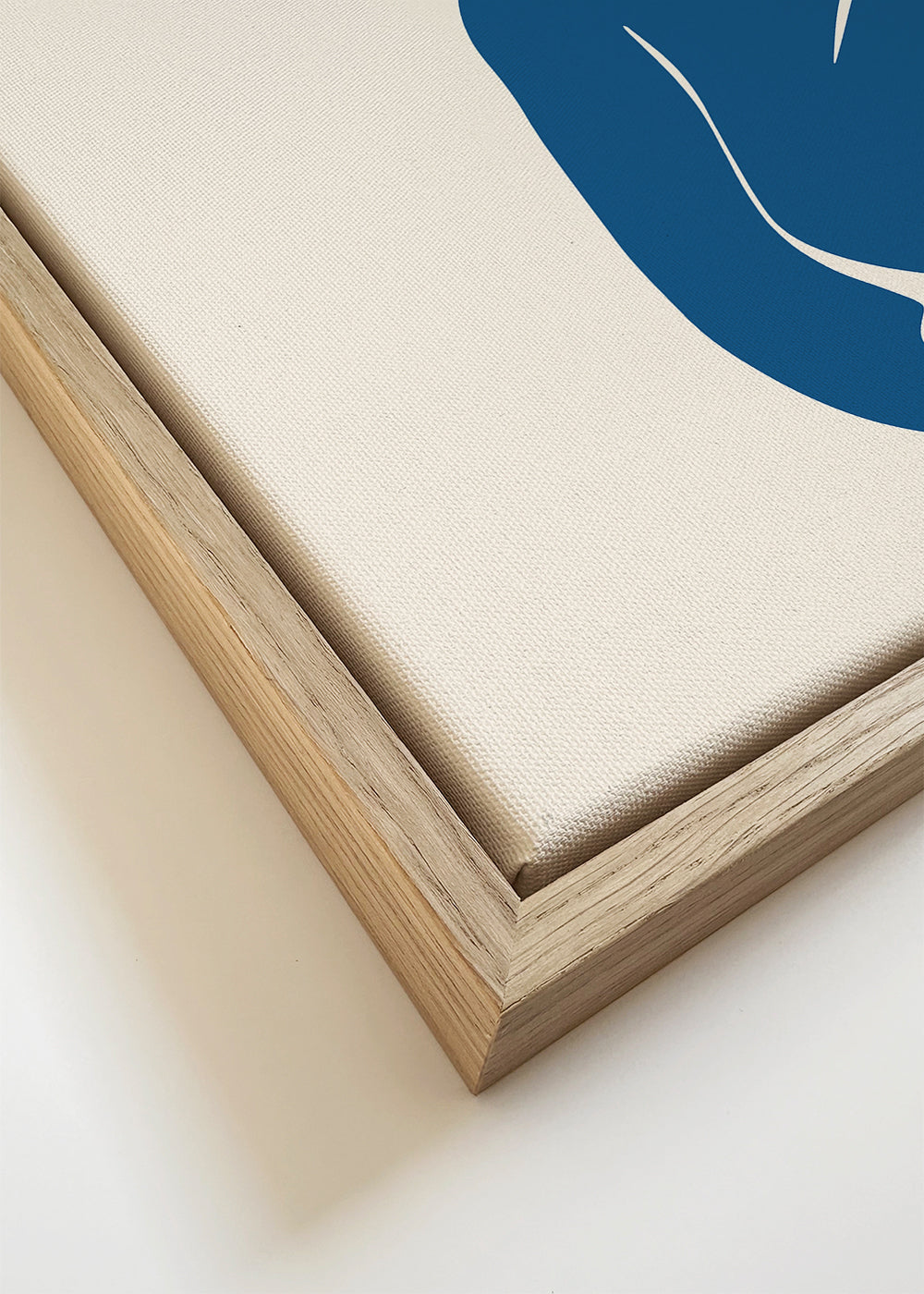 Blue Nude II illustratie met minimalistische figuur