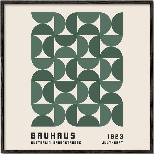 Geometrische poster Bauhaus groen 1923