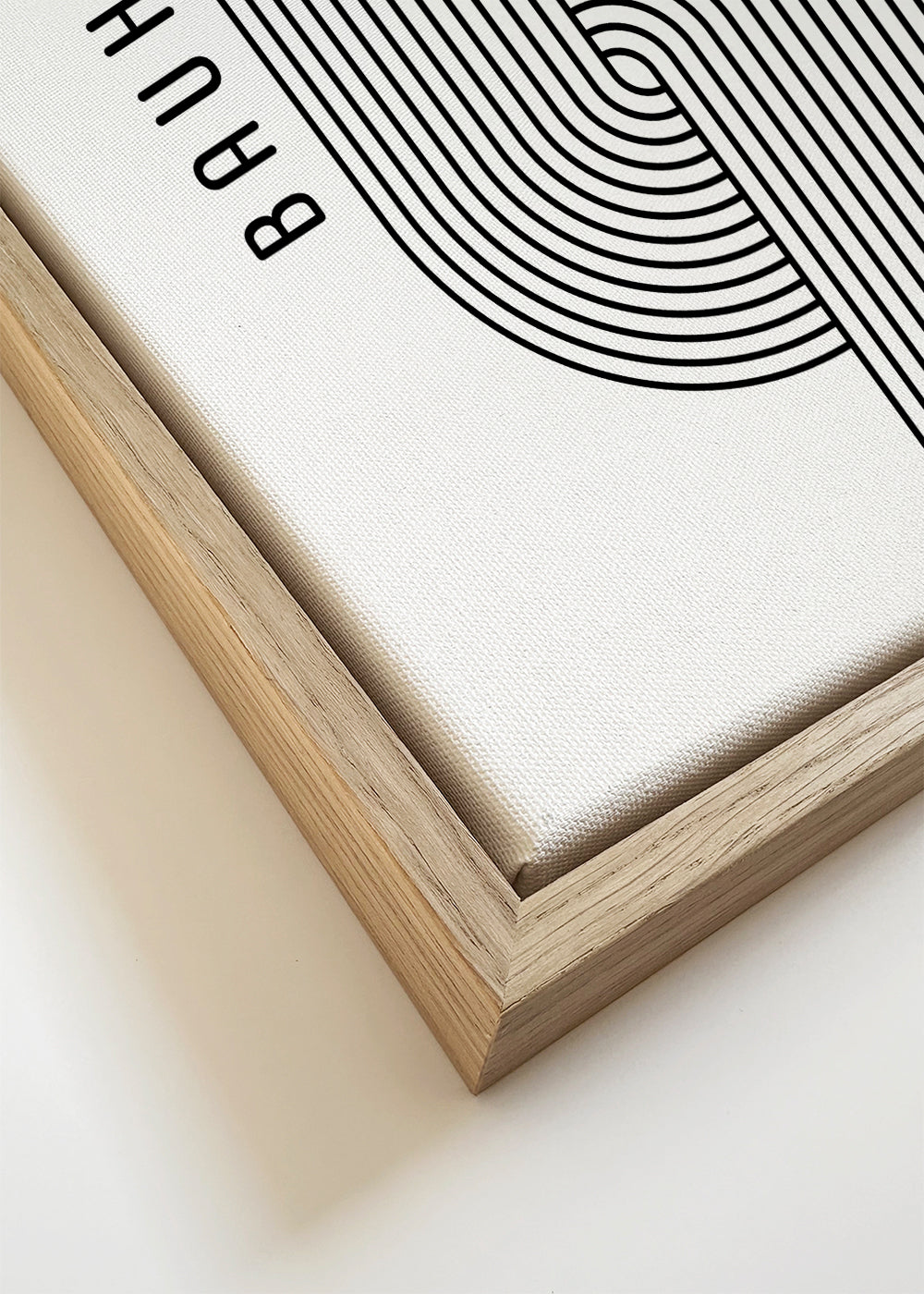 Geometrisch poster Bauhaus gebogen lijnen