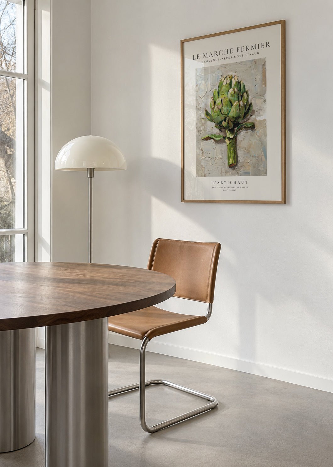 Le marche fermier - L’Artichaut - Framed poster in an interior