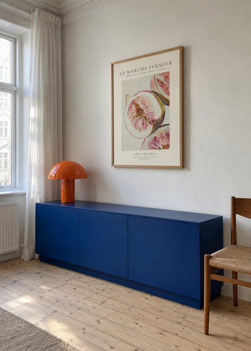 Le marche fermier - LES FIGUES - Framed poster in an interior