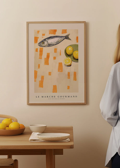 Keuken kunst: vis en citroenen