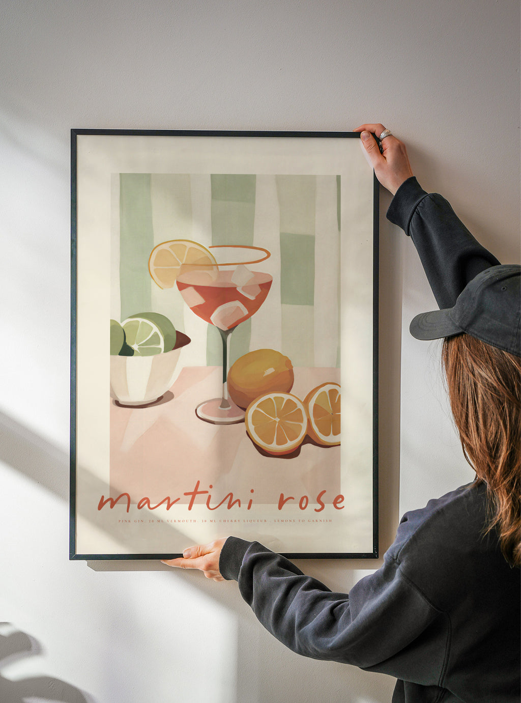 Martini Rose - Framed poster detail