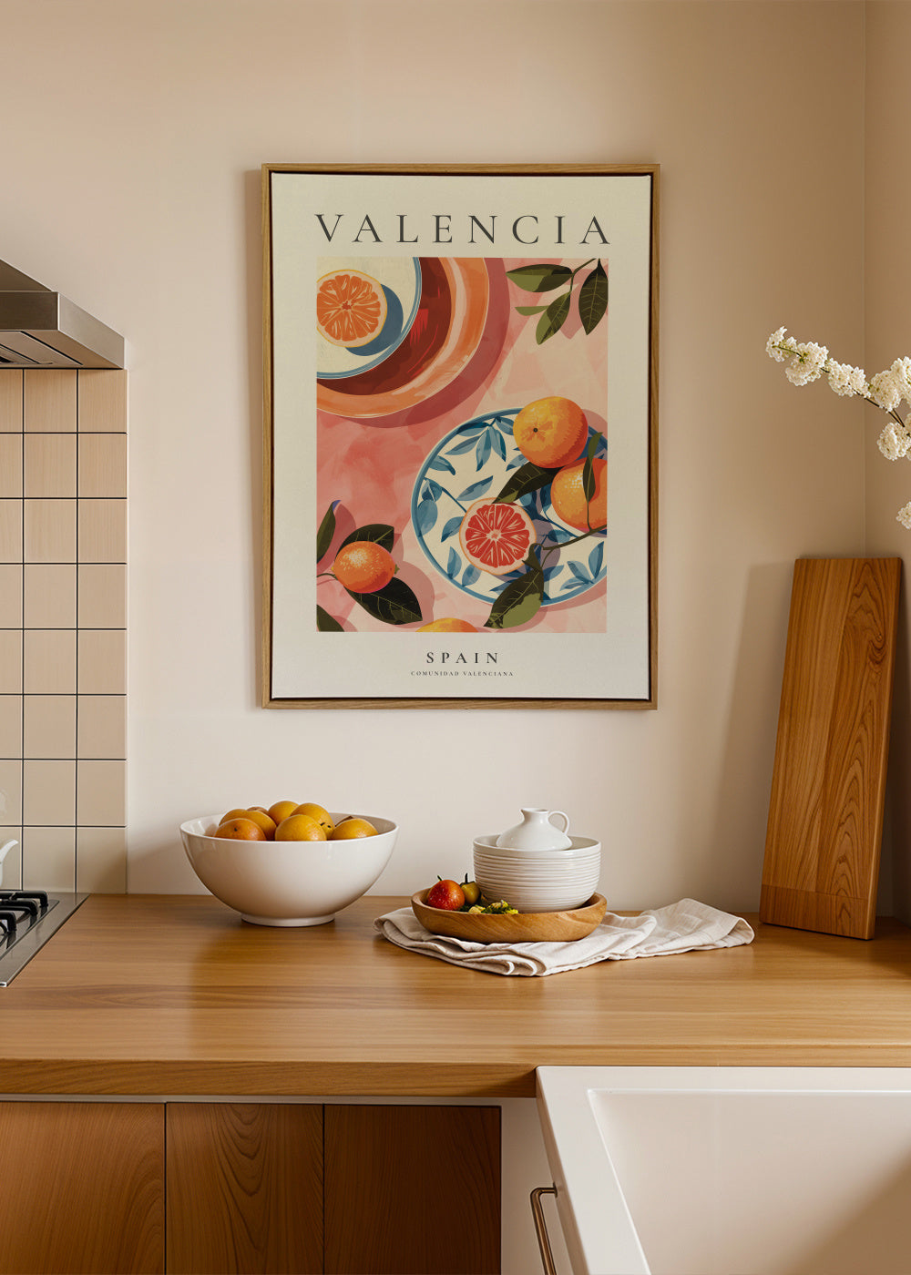 Valencia, Spain - Framed canvas in an interior