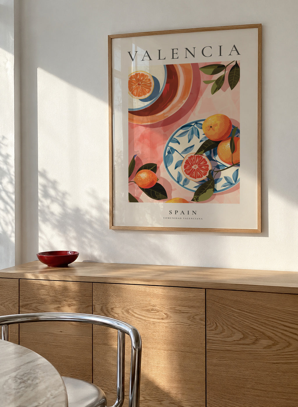 Valencia, Spain - Framed poster in an interior