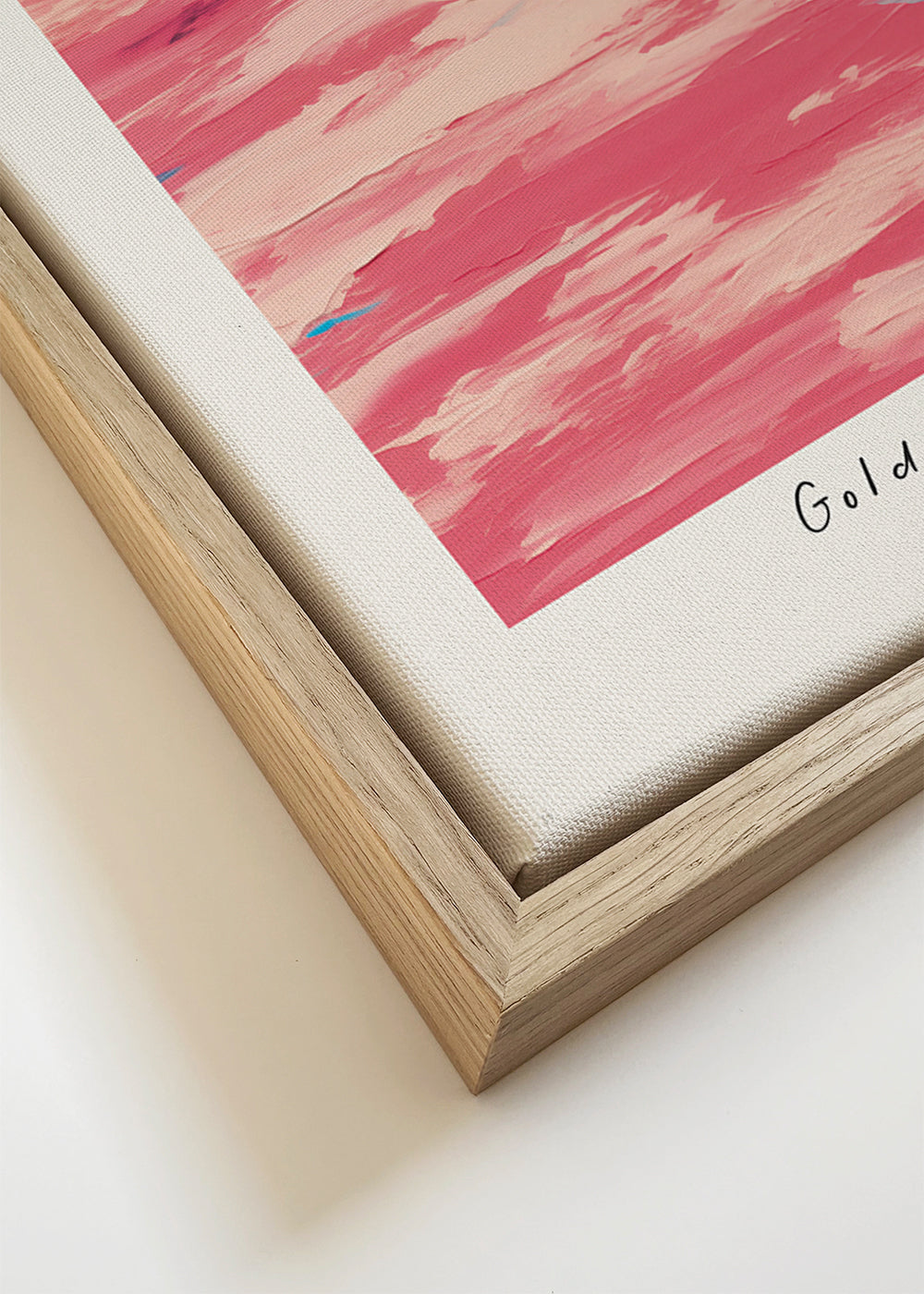 Sportkunst «California» surfers in roze en geel
