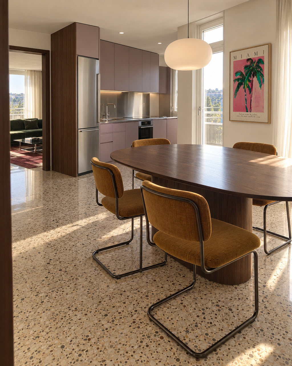 Miami - Framed canvas in an interior
