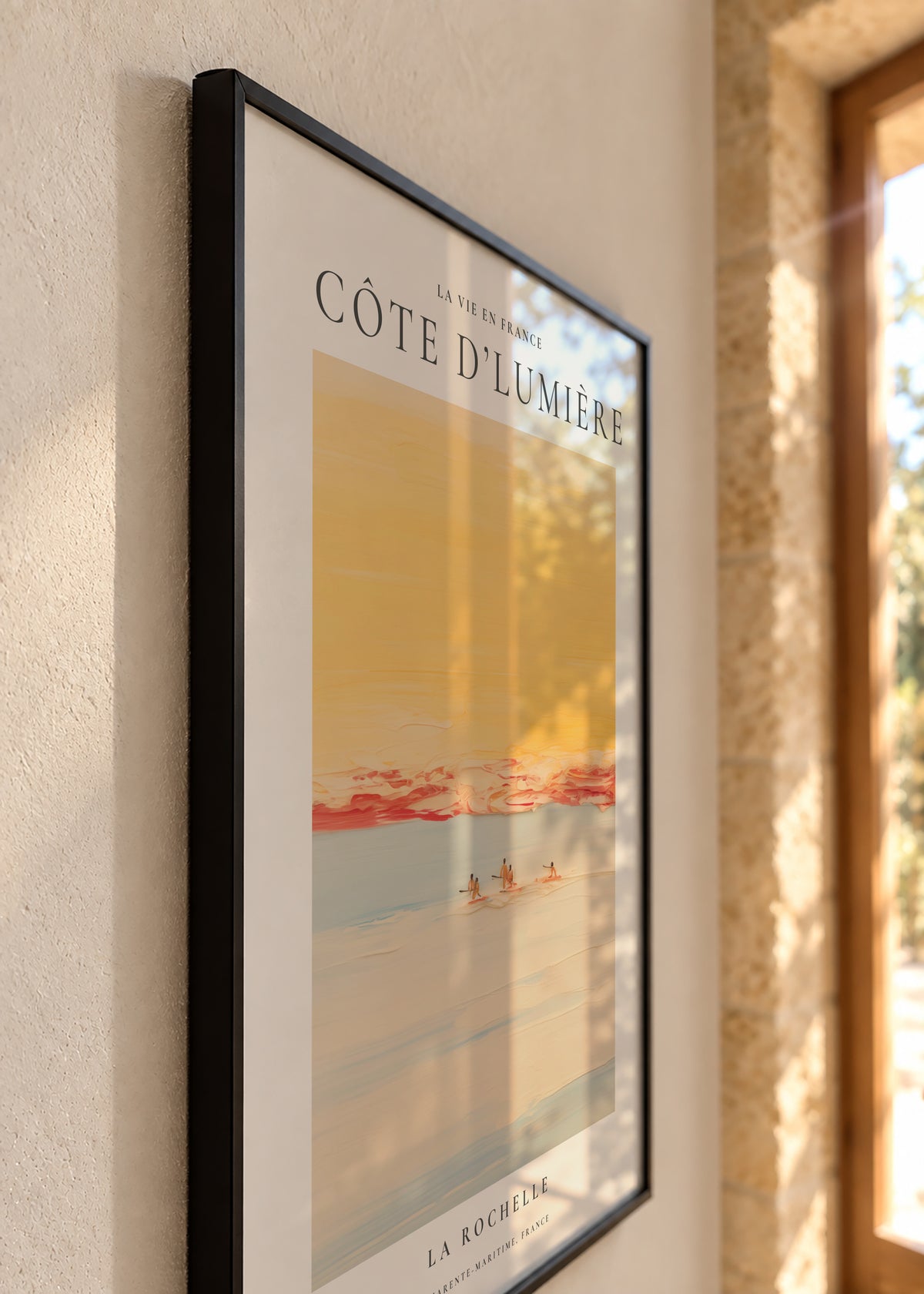 La vie en France, Côte d’Lumière - Framed poster detail