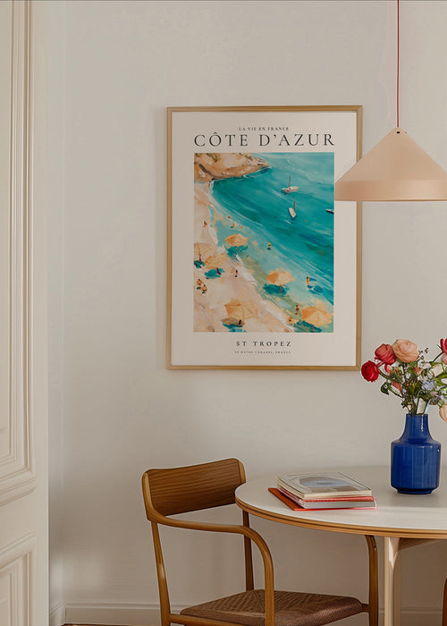 Reisposter Strand van St Tropez