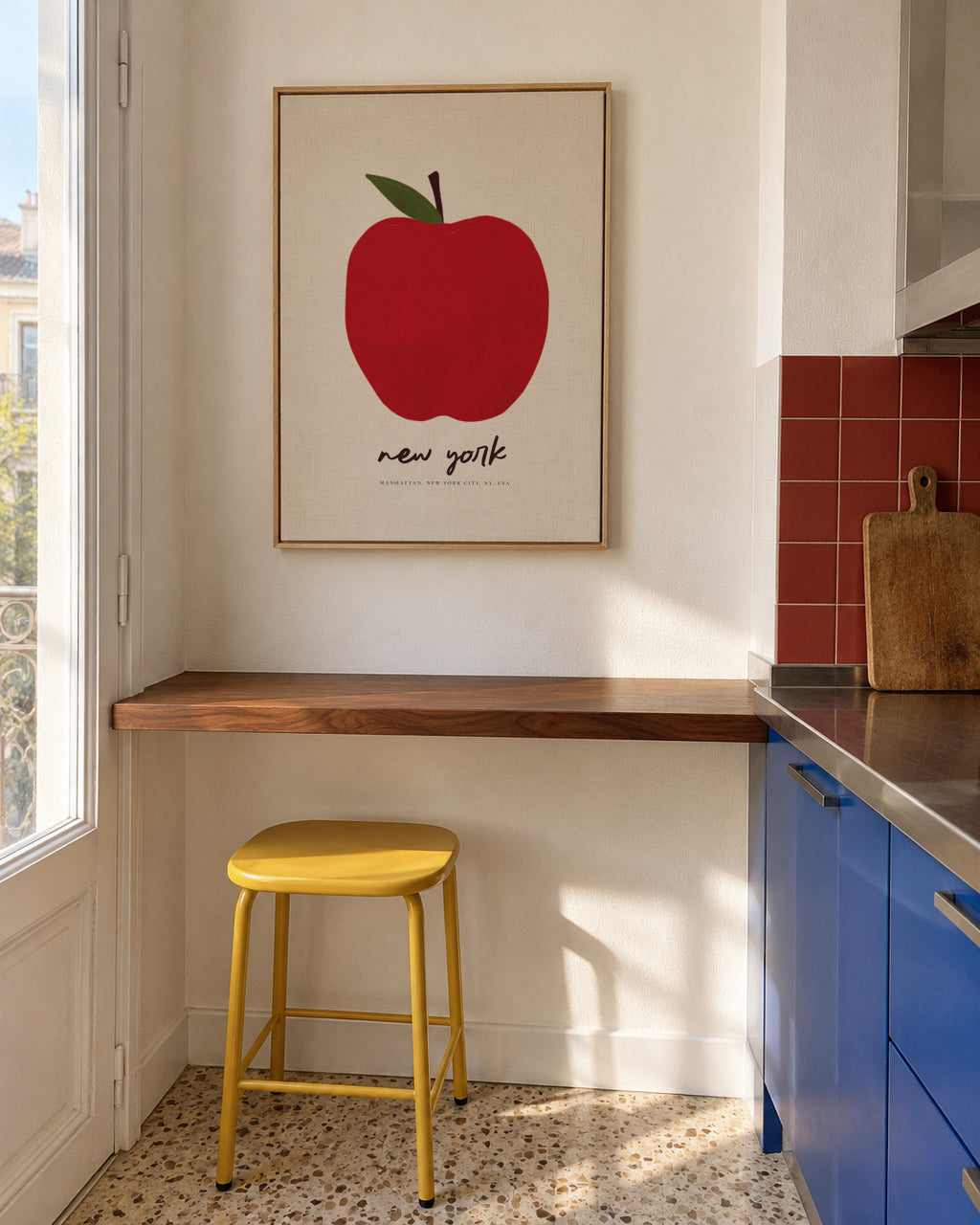 The Big Apple, NYC - Framed canvas in an interior