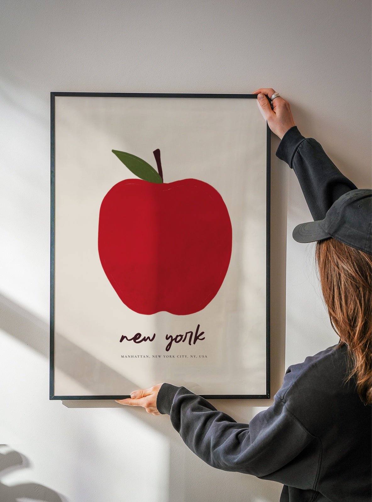 The Big Apple, NYC - Framed poster detail