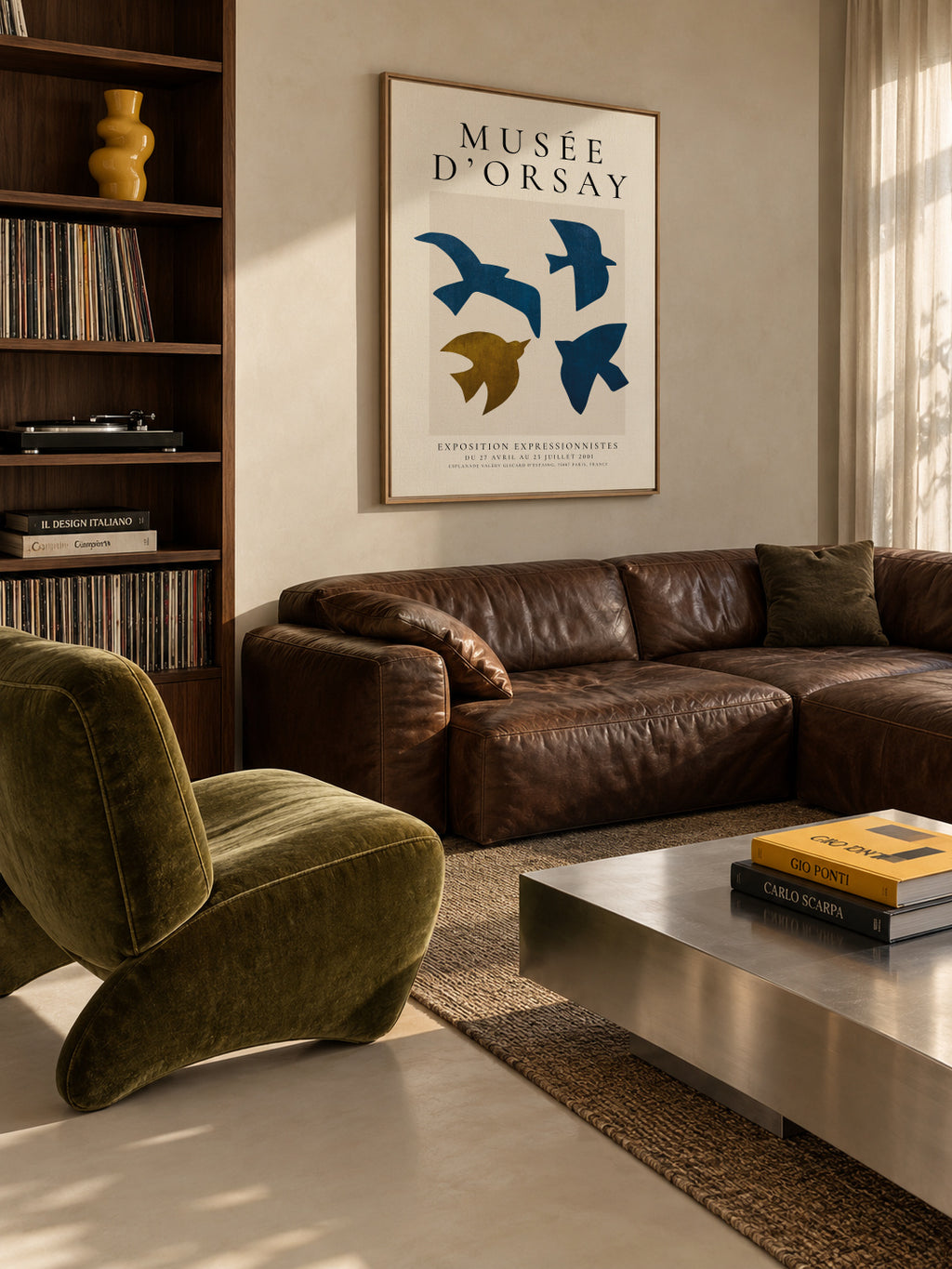Musée d'Orsay Exhibition Poster - Framed canvas in an interior