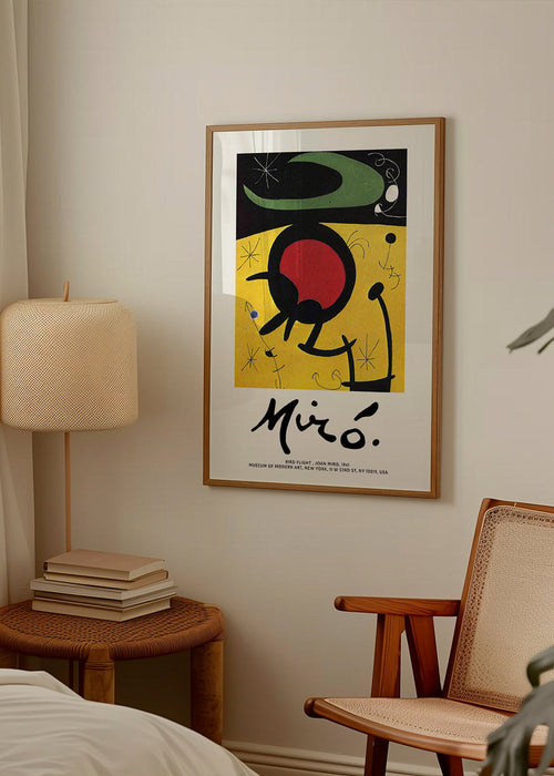 Abstract kunst vogel grafisch geel