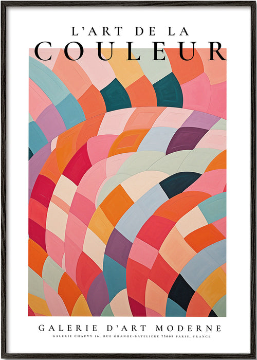 Abstracte poster met kleurrijke bogen