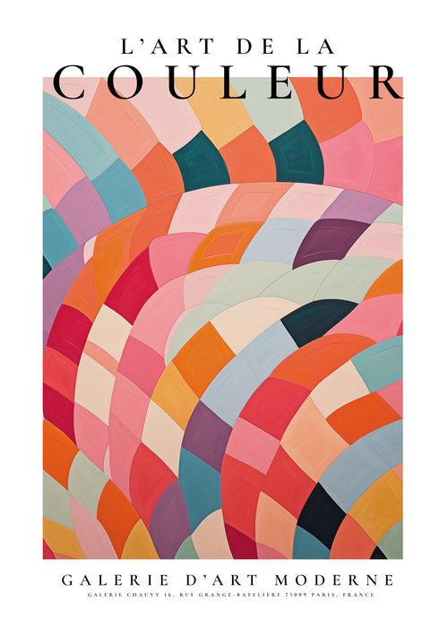 Abstracte poster met kleurrijke bogen