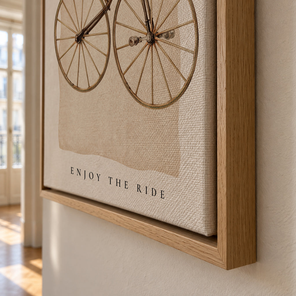 Enjoy the ride - Framed canvas detail