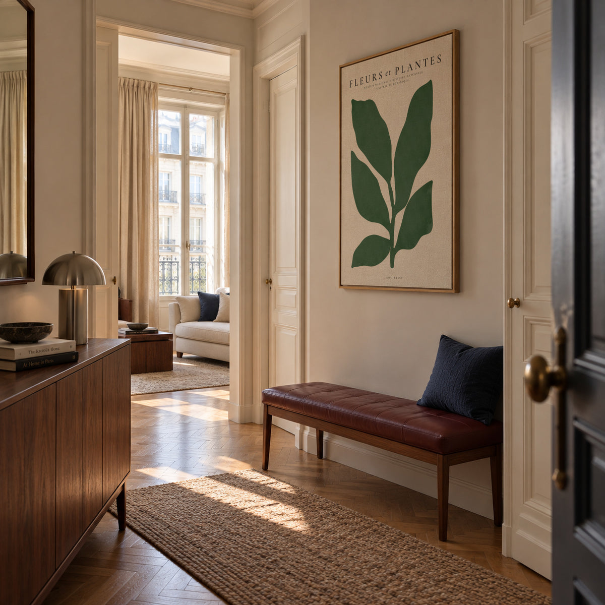 Botanical, Fleurs et plantes - Poster No. 7 - Framed canvas in an interior
