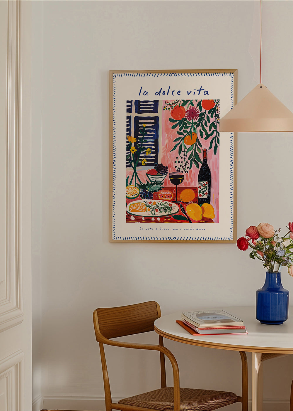 Keuken kunst illustratie La Dolce Vita