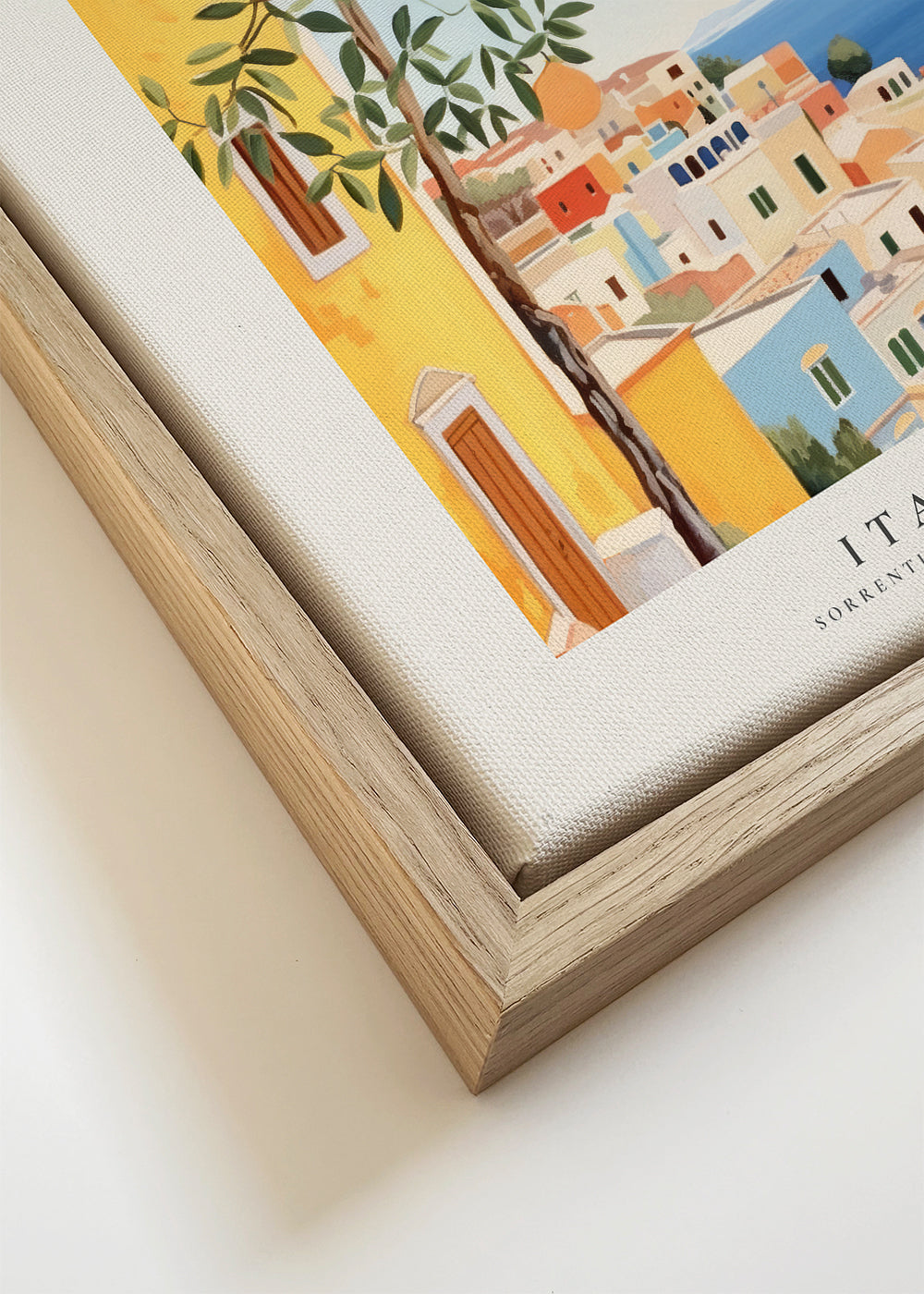 Reisposter Capri kustillustratie
