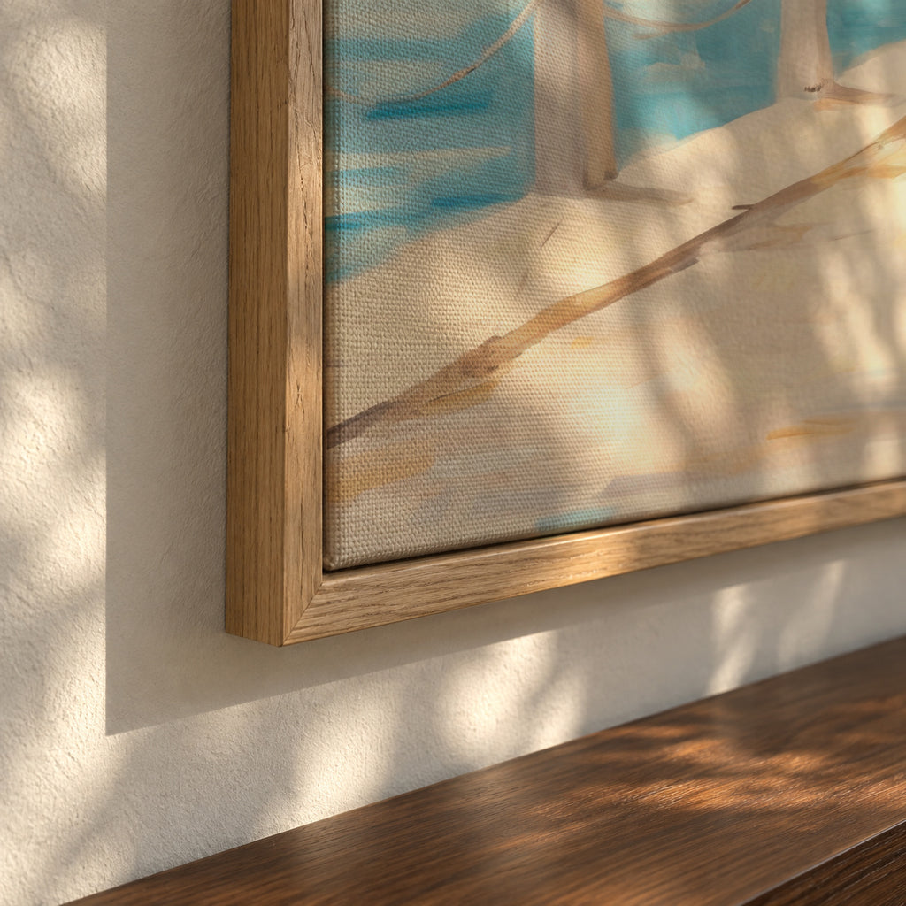 Vespa - SQUARE - Framed canvas detail