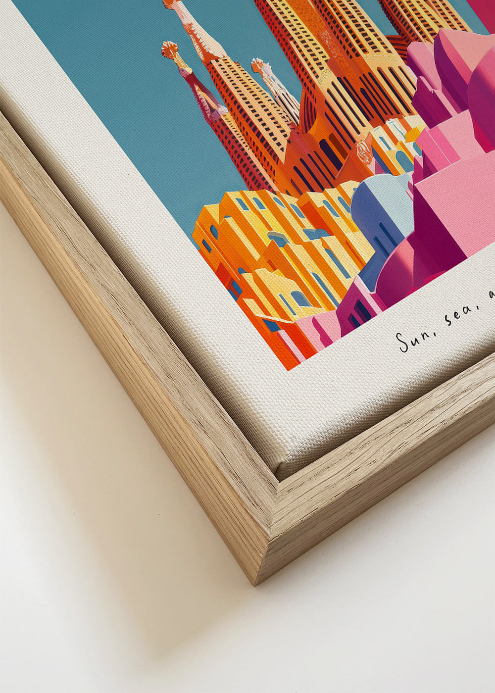 Keuken kunst Sagrada Familia illustratie