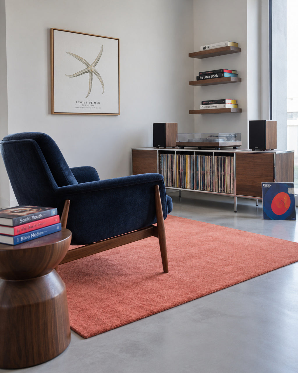 Starfish (Étoile de mer) II - Sealife Collection - SQUARE - Framed canvas in an interior
