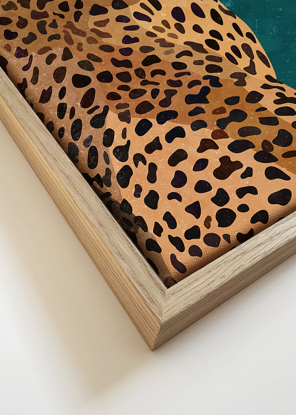 Kunstwerk cheetah met zonnebril