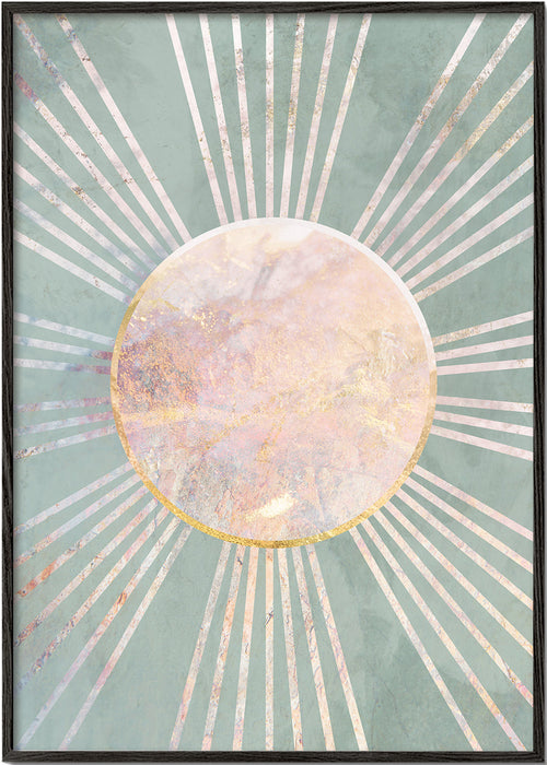 Abstracte poster salie zonsopkomst