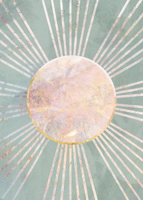 Abstracte poster salie zonsopkomst