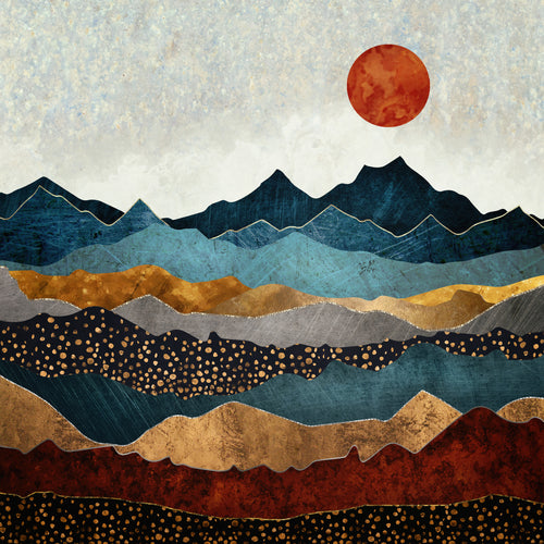 Amber Dusk Square - Unframed art print