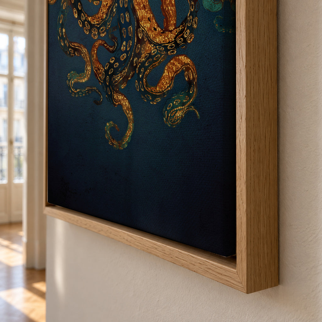 Underwater Dream IV - Framed canvas detail