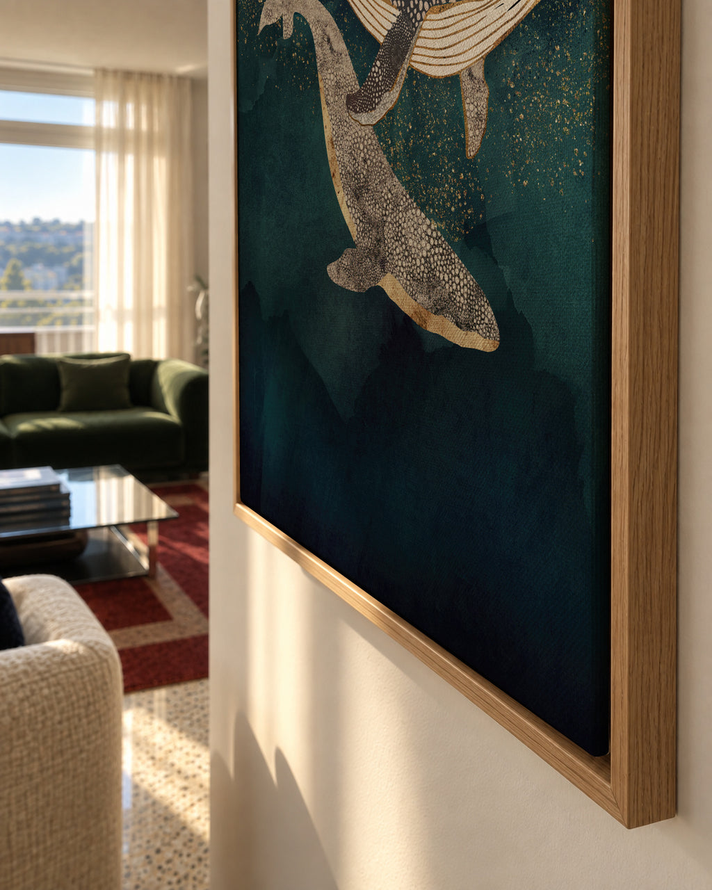 Bond II - Framed canvas detail